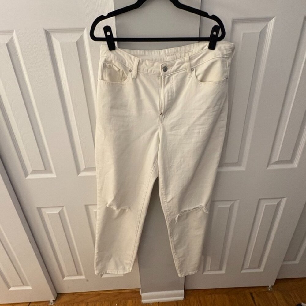 Old Navy High Rise OG Loose 14 Tall White